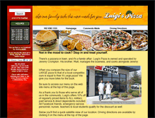 Tablet Screenshot of luigispizza-woodside.com